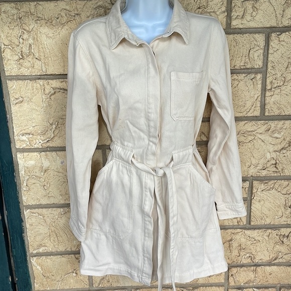 Unpublished JONIE Convertible Utility Dress Jacket in Bone Size Small NWOT - Picture 4 of 16